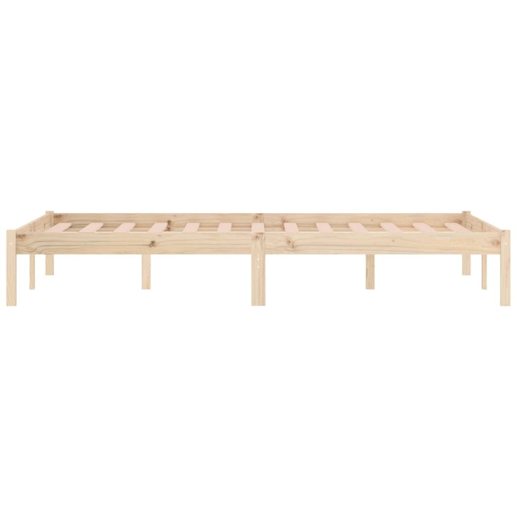 Bed Frame 59.8"x79.9" Solid Wood Pine Queen