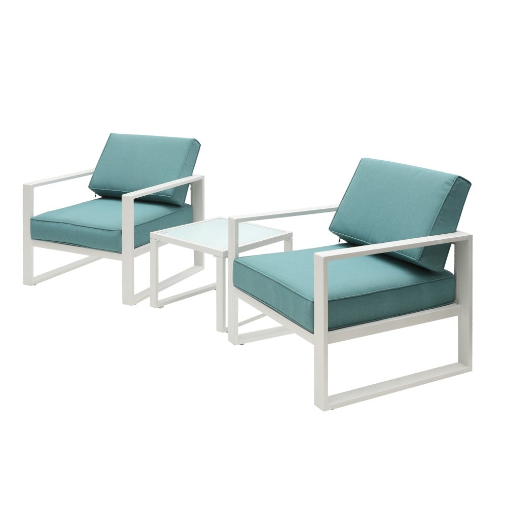 Aluminum Patio 2-Seater chairs and table