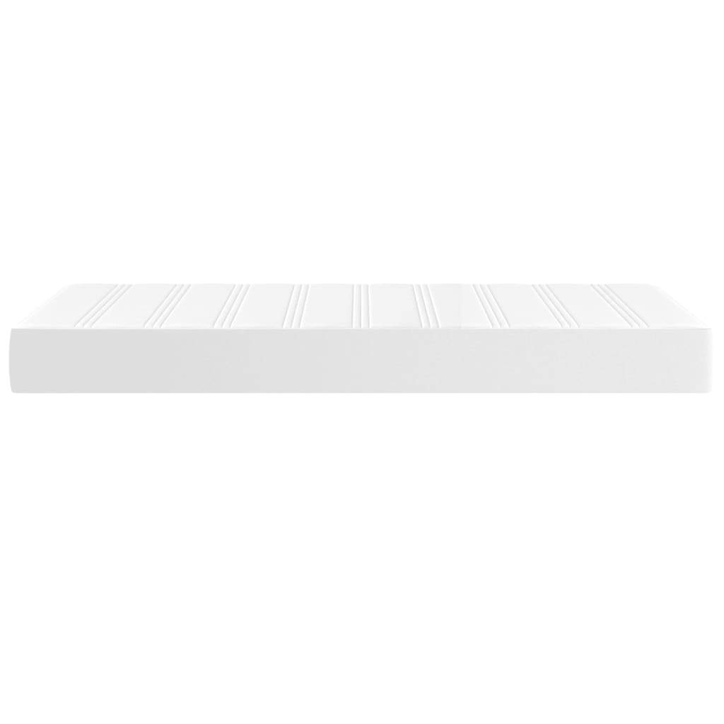 Pocket Spring Bed Mattress White 39.4"x79.9"x7.9" Twin XL Faux Leather