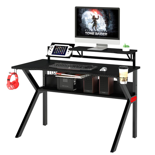 Ergonomic Metal Frame Gaming Desk