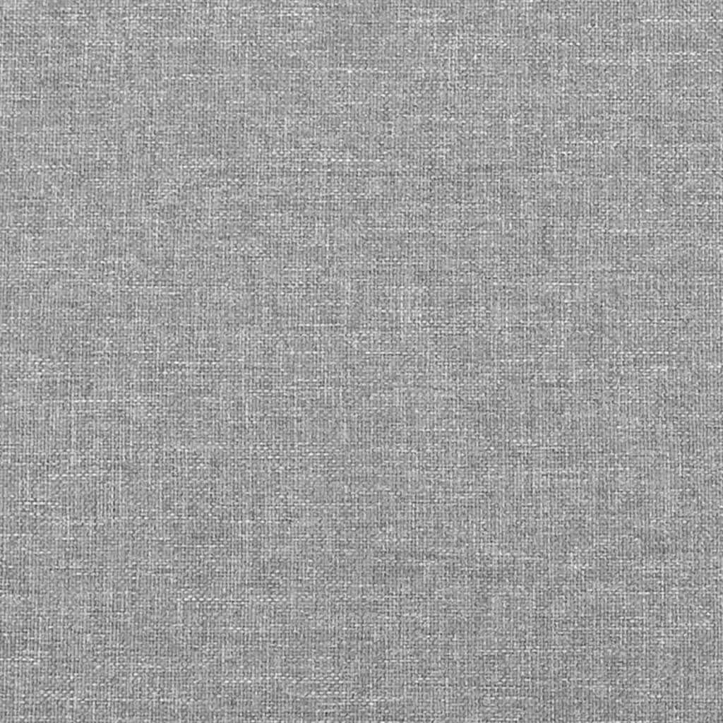 Box Spring Bed Frame Light Gray 76"x79.9" King Fabric
