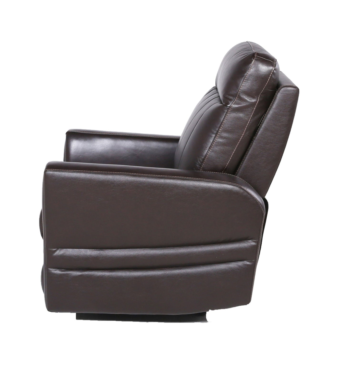 Dark Brown Top-Grain Leather Chair with Power Leg Rest and Articulating Headrest