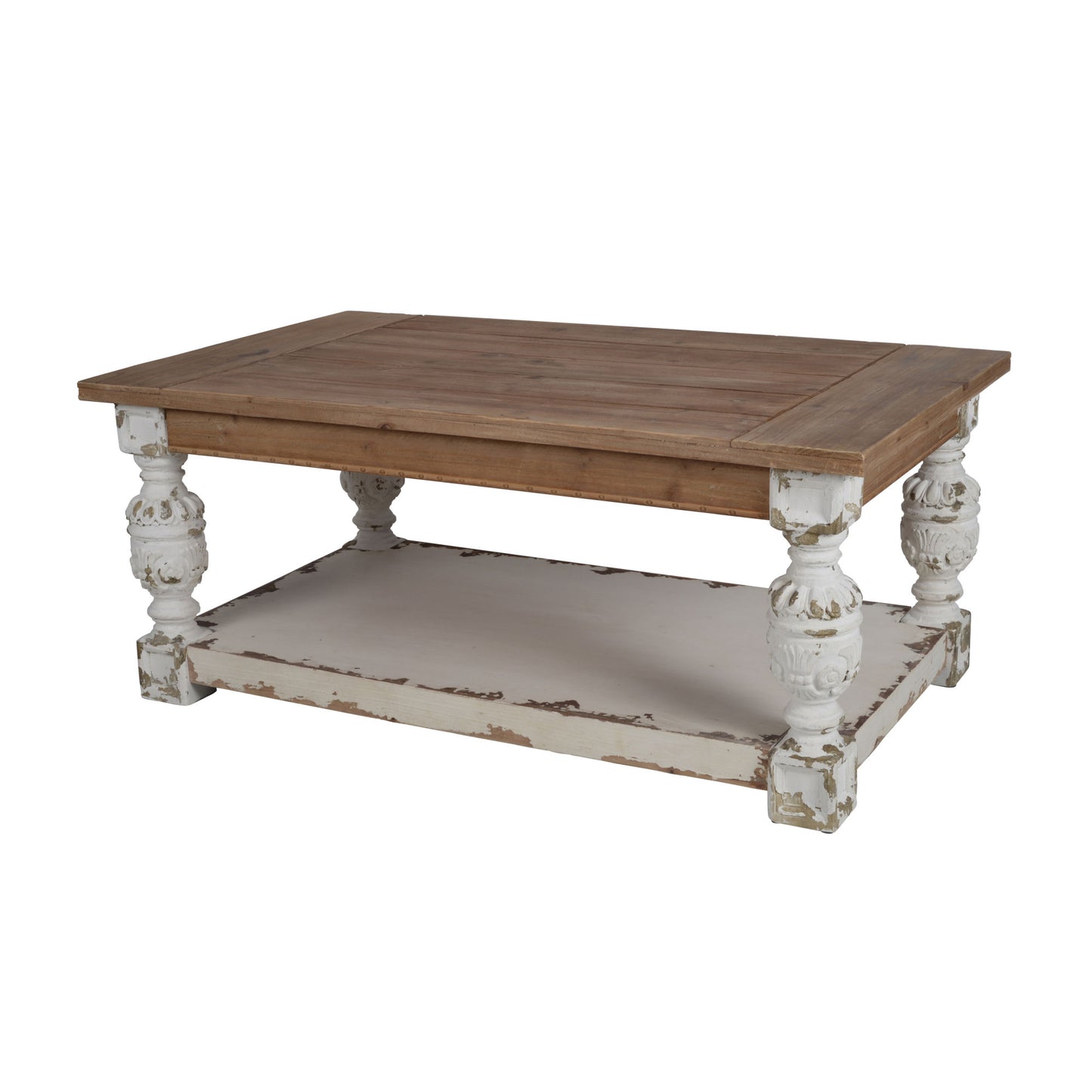 Wooden Coffee Table, French Country Coffee Table