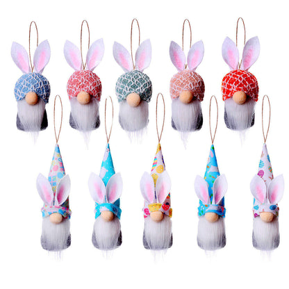 Hanging Bunny Gnomes Colorful Spring Bunny Plush Gnomes for Gifts