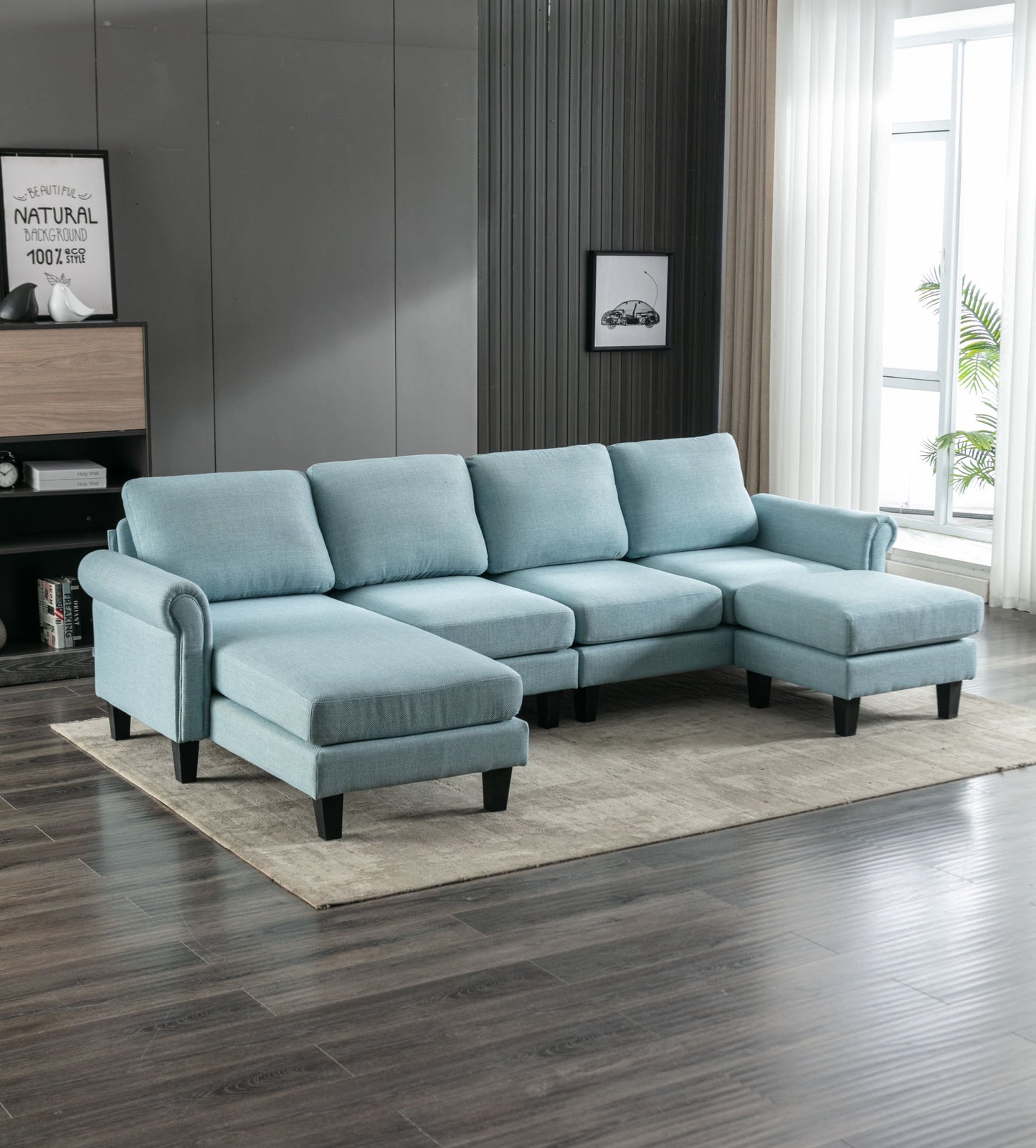 COOLMORE Accent sofa /Living room sofa sectional sofa