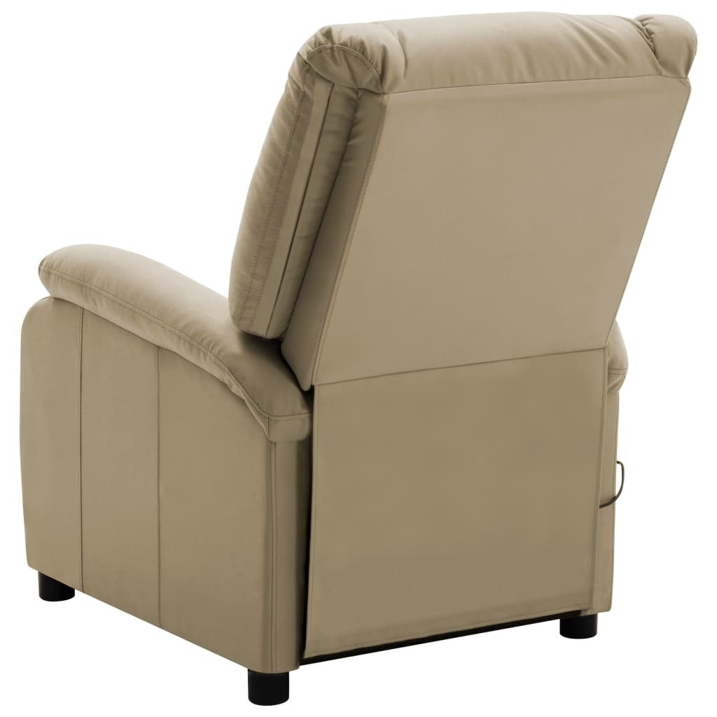 Massage Chair Cappuccino Faux Leather