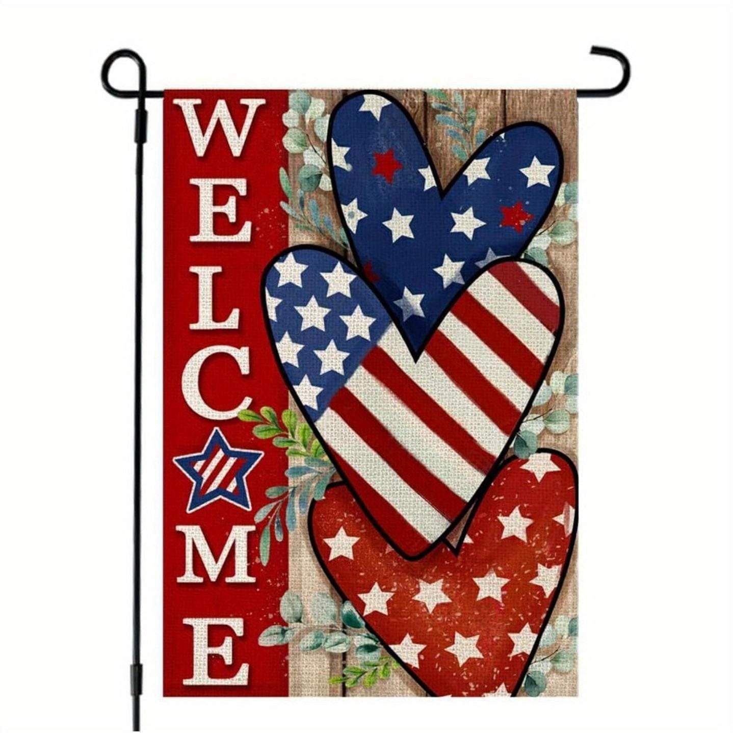 4th Of July Patriotism Double Sided Garden Flag (12''x18'')