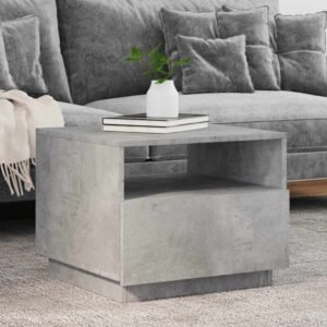 Coffee Table Concrete Grey Engineered Wood Medium Coffee Table