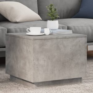 Coffee Table Concrete Grey Engineered Wood 19.7 x 19.7 in