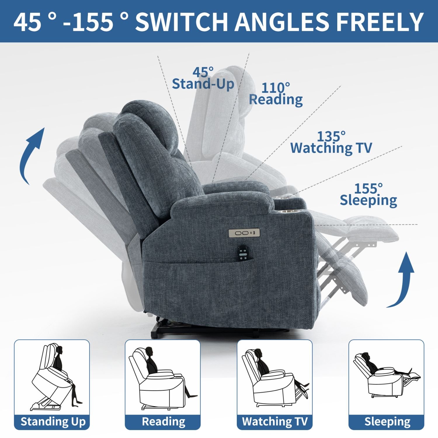 d010277r4ej-10.jpg Blue Power Lift Recliner Chair with Massage, Heat, USB-C, Cup Holders – 350 lbs Heavy Duty Chenille Recliner - Image 11