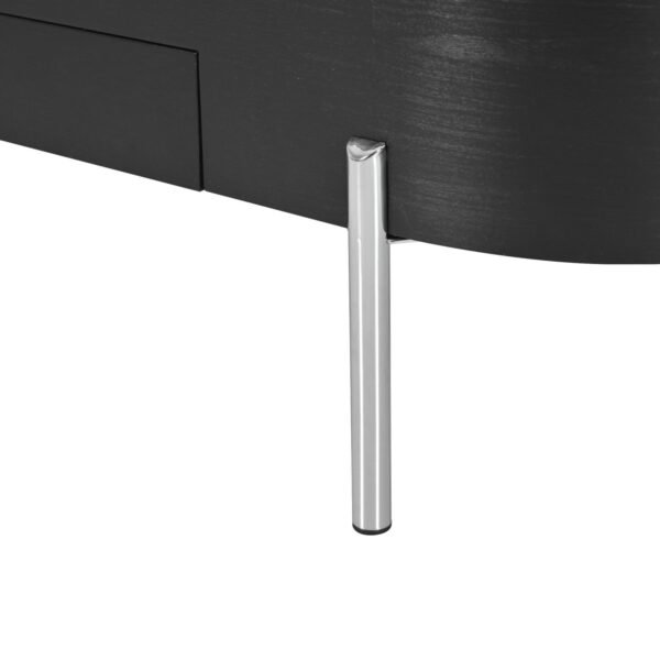 Black Lift-Top Coffee Table with Hidden Storage, Marble Rotating Tray & Drawers - Image 16