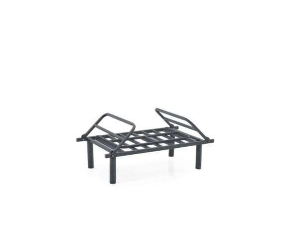 Sona Cream Chenille Futon Love Seat – Convertible Sofa Bed with Metal Frame - Image 5