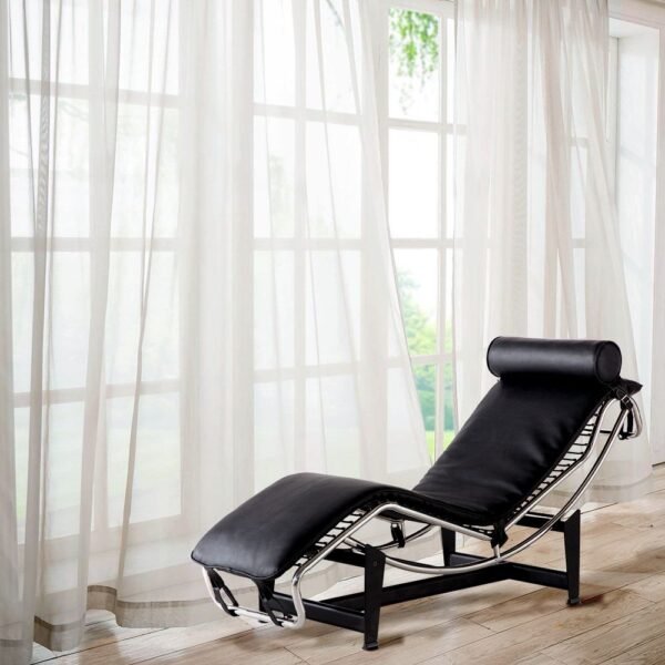Mid-century Modern Le-corbusier LC-4 Chaise Lounge Chair Recliner Genuine Leather - Image 29