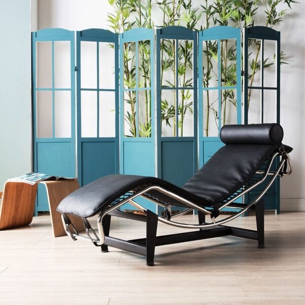 Mid-century Modern Le-corbusier LC-4 Chaise Lounge Chair Recliner Genuine Leather - Image 21
