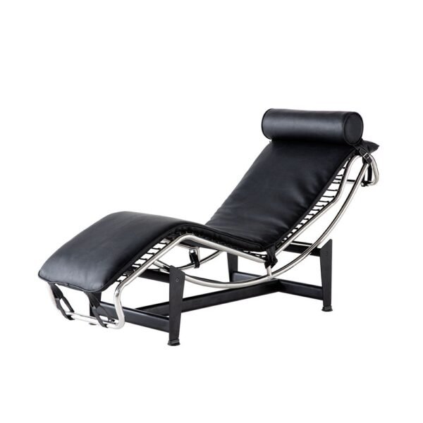 Mid-century Modern Le-corbusier LC-4 Chaise Lounge Chair Recliner Genuine Leather - Image 15