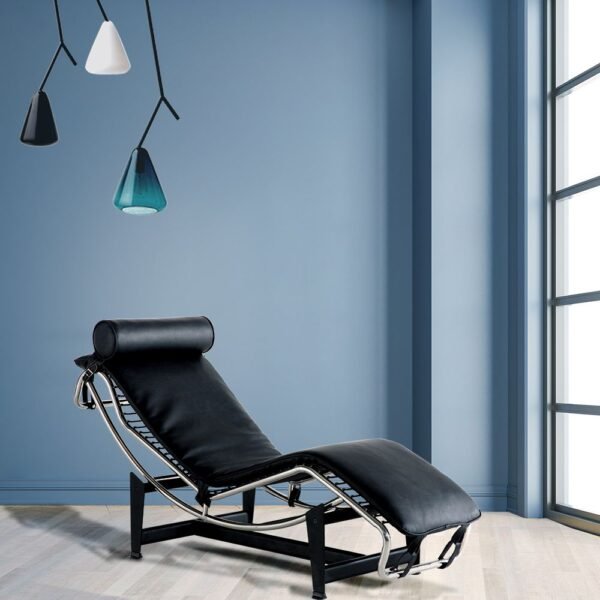 Mid-century Modern Le-corbusier LC-4 Chaise Lounge Chair Recliner Genuine Leather - Image 24