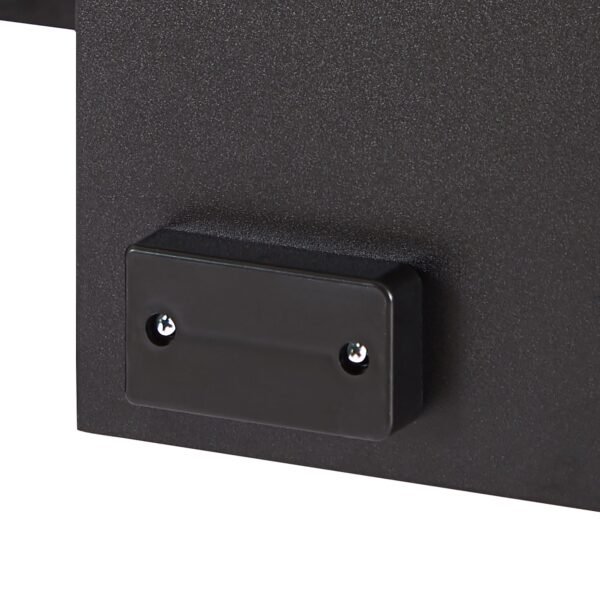 Modern Black TV Stand with LED Lights – Fits 65" TV, Glass Shelf, Remote, Drawers & Metal Handle - Image 16