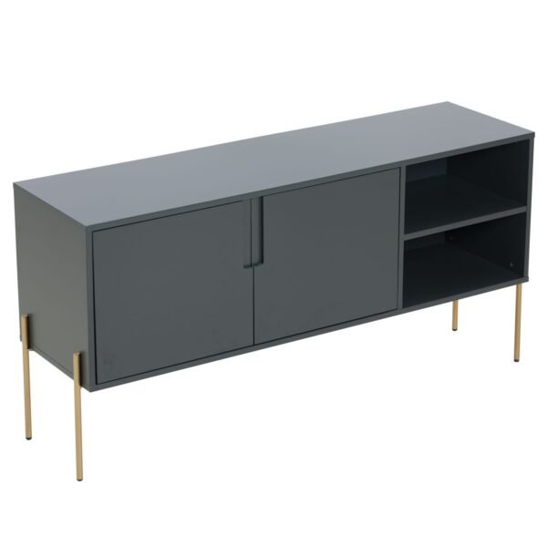 COMBO Mid-Century Green Sideboard Buffet Table or TV Stand – Modern Storage Cabinet for Living Room - Image 8