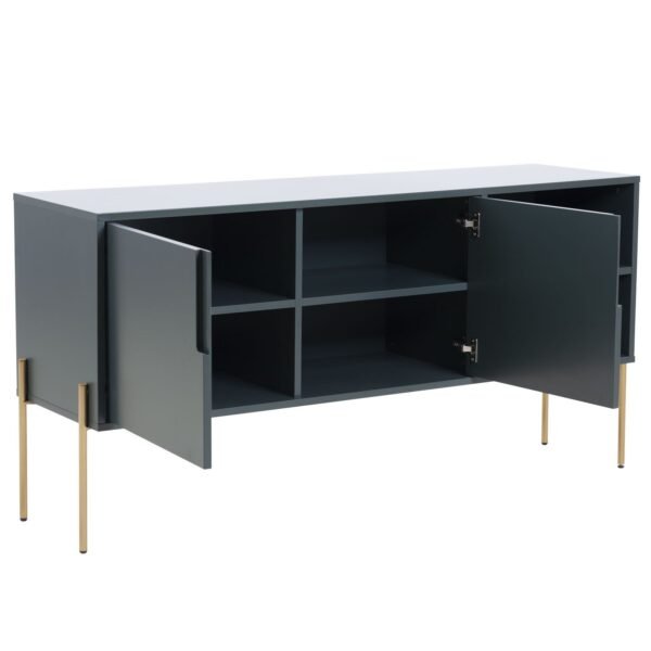 COMBO Mid-Century Green Sideboard Buffet Table or TV Stand – Modern Storage Cabinet for Living Room - Image 10