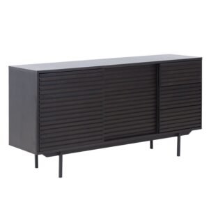 Mid-Century Modern TV Stand or Sideboard – Walnut Buffet Table with Storage, Drawers & Shelves