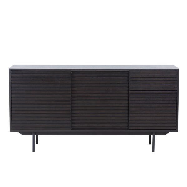 Mid-Century Modern TV Stand or Sideboard – Walnut Buffet Table with Storage, Drawers & Shelves - Image 7