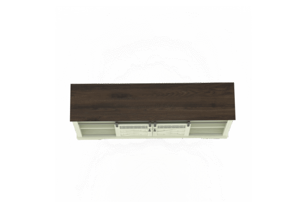 Farmhouse TV Stand with Sliding Barn Doors & Drawers – 75" Rustic Storage Cabinet for Living or Dining Room - Image 18