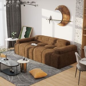 Modern Compression Sofa – Deep Seat Couch for Living Room or Bedroom