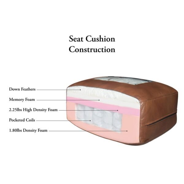 Bella Top Grain Leather Chair - Image 2