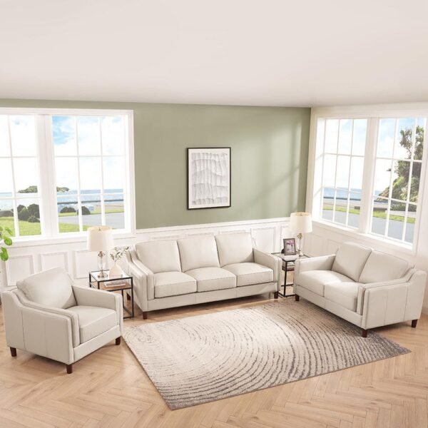 Bella Top Grain Leather Chair - Image 6