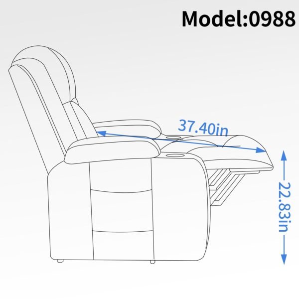 Heavy-Duty Power Lift Recliner with Massage, Heat & USB – 350 lbs Capacity - Image 8