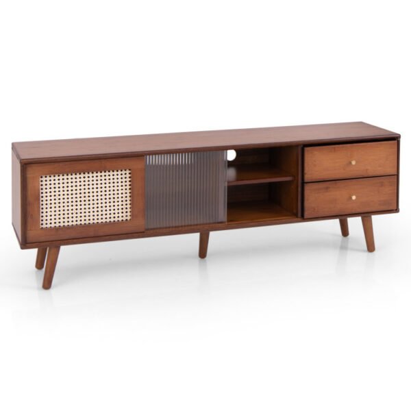 Bamboo TV Stand for TV up to 65 Inch - Image 12