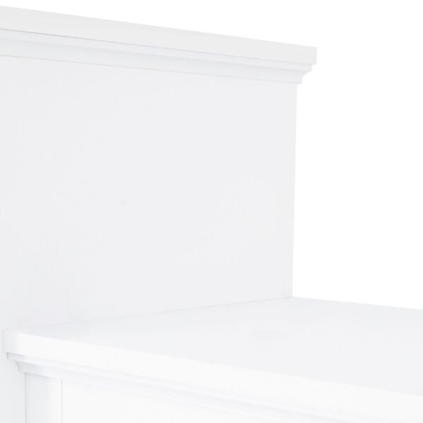 ON-TREND White Modern Wall Entertainment Center – TV Console with Bridge & Storage for TVs Up to 70" - Image 17