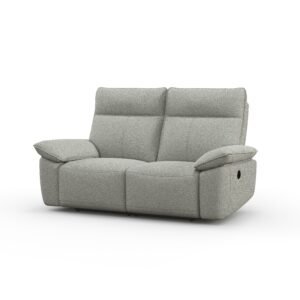 Beige Double Reclining Loveseat for Adults – Wall Hugger Sofa Recliner with Side Pockets for Living Room & Home Theater