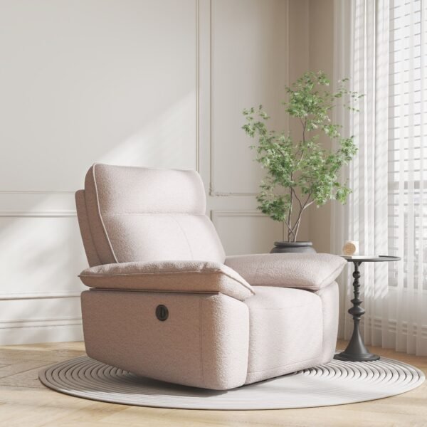 Fabric Power Lift Recliner Chair for Elderly – Massage, Heat, USB, Side Pockets & Cup Holders | Living Room Recliner - Image 2