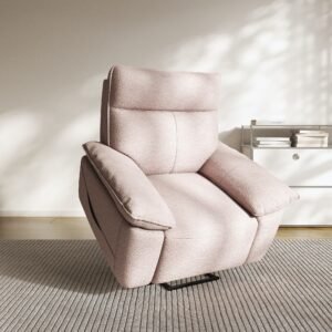 Fabric Power Lift Recliner Chair for Elderly – Massage, Heat, USB, Side Pockets & Cup Holders | Living Room Recliner