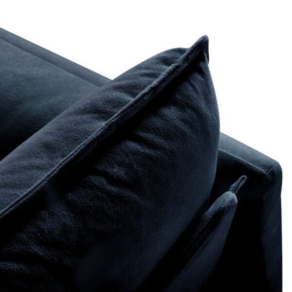 Oversized Chenille Loveseat Sofa – Blue 2-Seater Cloud Couch for Small Spaces, Modular Deep Seat Sofa for Living Room & Bedroom - Image 13