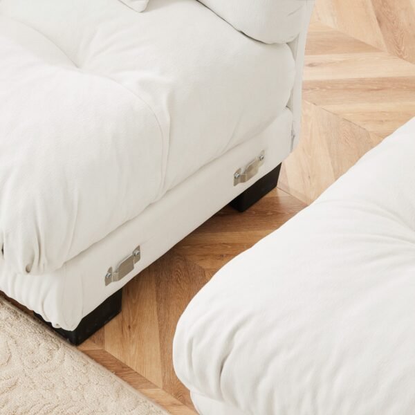 Cloud Couch 2-Seater Sofa with Chenille Upholstery and Pillows for Cozy Living Room Comfort - Image 34