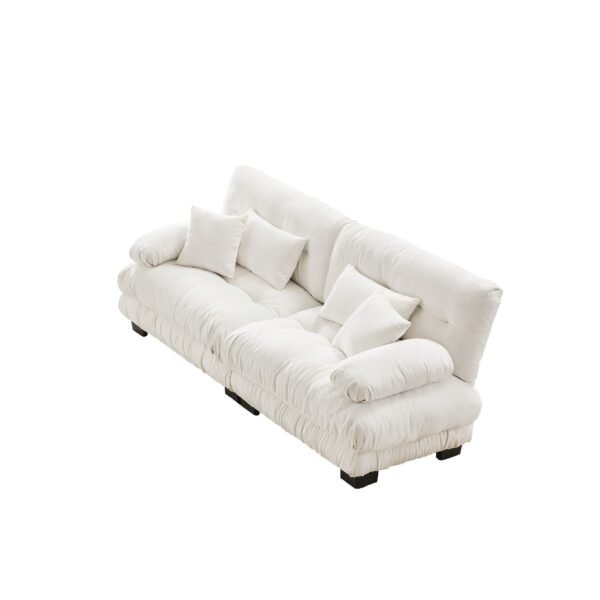 Cloud Couch 2-Seater Sofa with Chenille Upholstery and Pillows for Cozy Living Room Comfort - Image 36