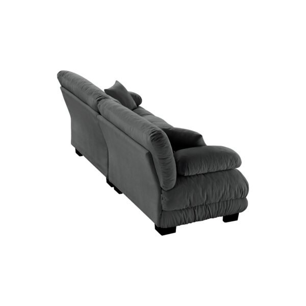 Cloud Couch 2-Seater Sofa with Chenille Upholstery and Pillows for Cozy Living Room Comfort - Image 27