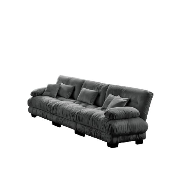 Cloud Couch 2-Seater Sofa with Chenille Upholstery and Pillows for Cozy Living Room Comfort - Image 21