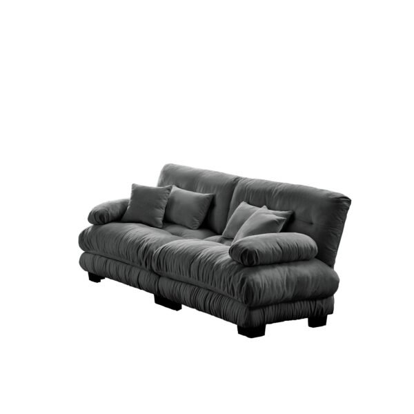Cloud Couch 2-Seater Sofa with Chenille Upholstery and Pillows for Cozy Living Room Comfort - Image 22