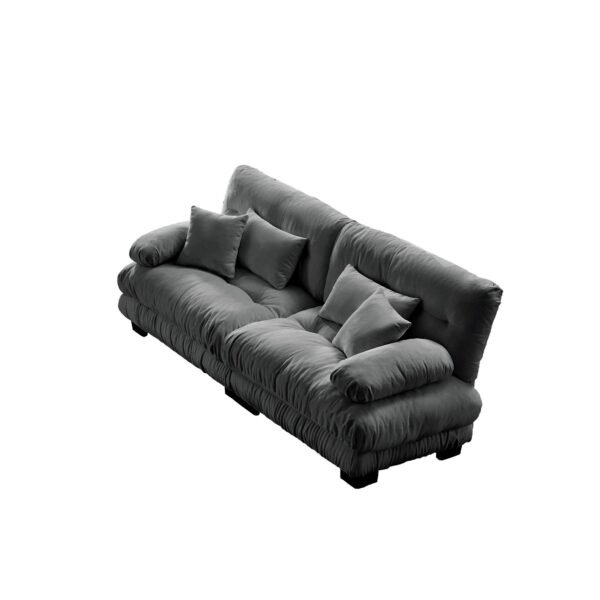 Cloud Couch 2-Seater Sofa with Chenille Upholstery and Pillows for Cozy Living Room Comfort - Image 23
