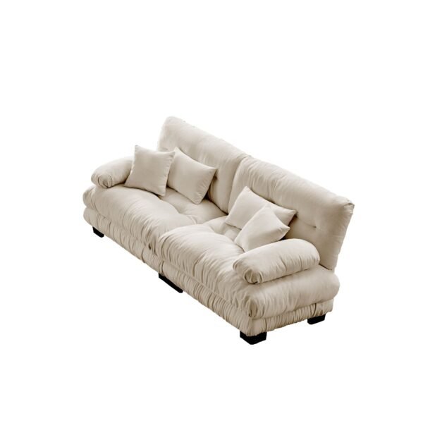 Cloud Couch 2-Seater Sofa with Chenille Upholstery and Pillows for Cozy Living Room Comfort - Image 50