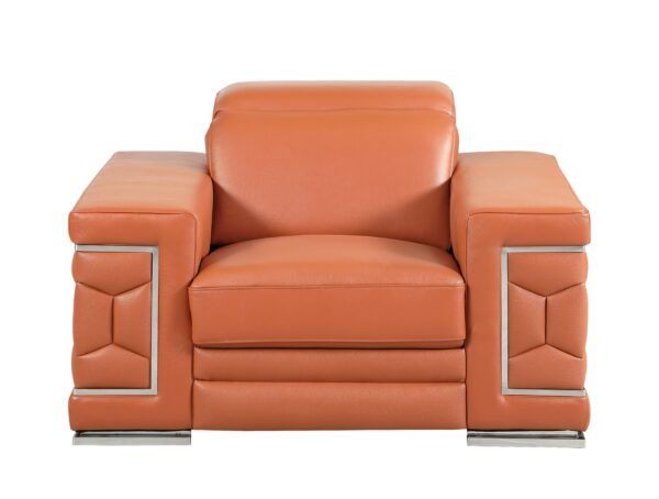 Camel Top Grain Italian Leather Chair