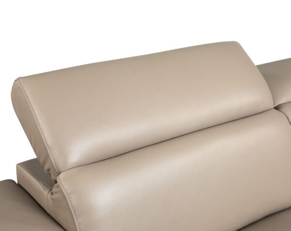 Beige Top Grain Italian Leather Chair - Image 7