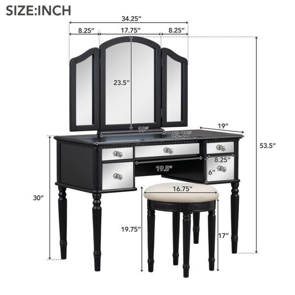 Makeup Vanity Set for Bedroom - Image 8