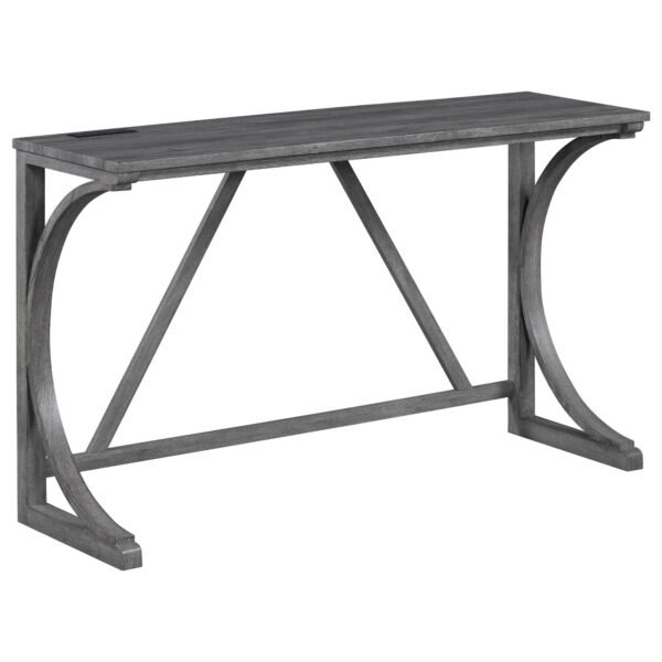 4-Piece Bar Table Set with Power Outlet – Industrial Dining Table and Stools for Kitchen, Game Room - Image 16