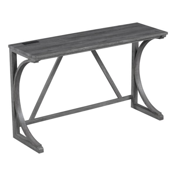 4-Piece Bar Table Set with Power Outlet – Industrial Dining Table and Stools for Kitchen, Game Room - Image 17