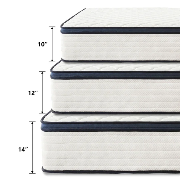 Queen Size Mattress Gel Memory Foam Hybrid Mattress , Pressure Relief, Medium Firm Comfort, Motion Isolation, Mattress in a box - Image 3
