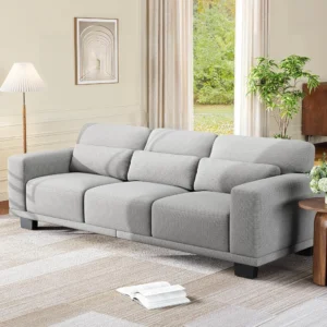 3 Seater Sofa Couch, 89" Modern Couch, Comfy Sofa with Supportive Futon &Thickened Cushion, Removable & Washable Covers, Sofa